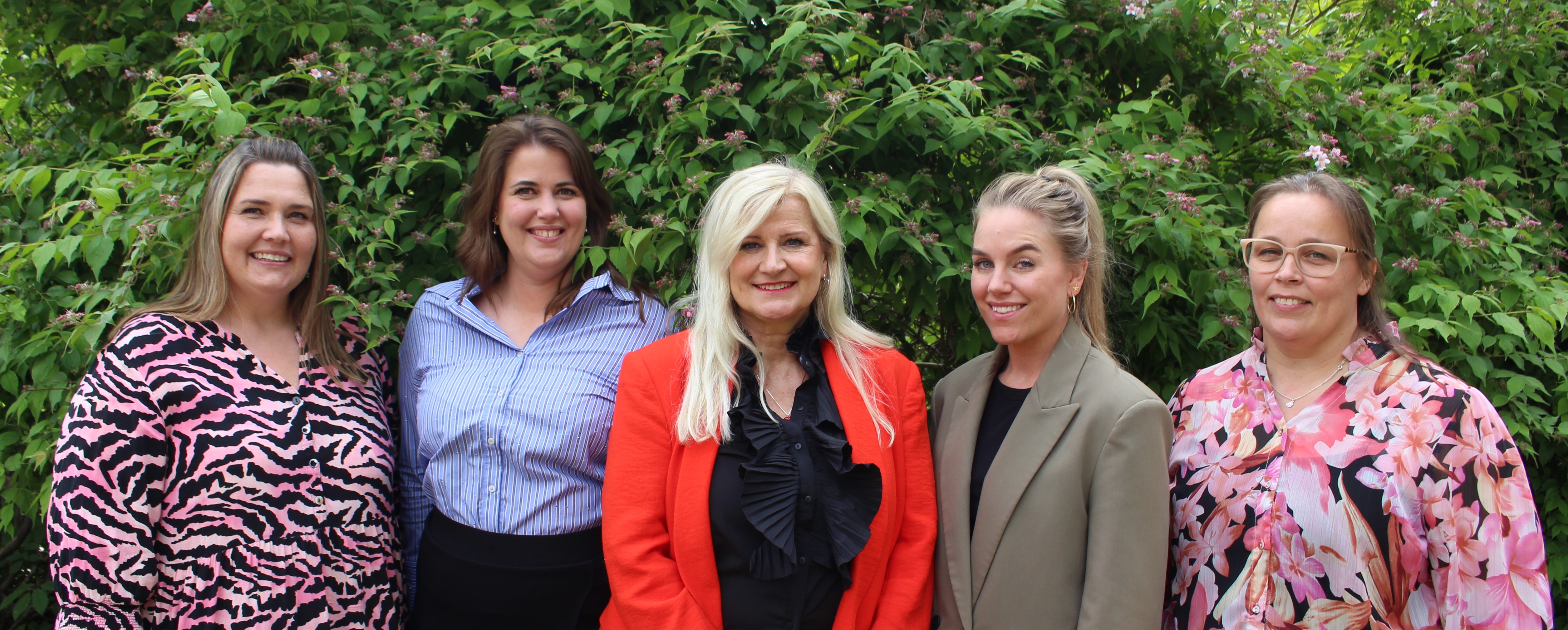 Ledelsesteam, fra venstre: Gitte H., Camilla, Gitte I., Sophia & Rikke.